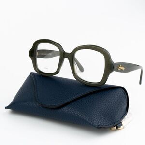 NEW Loewe LW50066I 096 Dark Green Square Unisex Eyeglasses LW 50066I